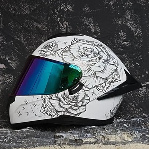 หมวกกันน็อคแบบเต็มใบ AXOR สำหรับผู้ชายและผู้หญิง รุ่นกันแดดสำหรับฤดูร้อน ดีไซน์โดดเด่น พร้อมปีกหลังขนาดใหญ่สำหรับใส่ในช่องใส่ของ - Product Image 6