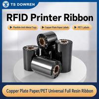 Pita Resin Premium untuk Label Drum Kimia RFID, Pita Tahan Pelarut Suhu Tinggi untuk Tag PI Komponen Elektronik