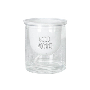 NATURIX LM01 blanco transparente autorriego maceta PP plástico decoración del hogar soporte de Metal <span class=keywords><strong>mesa</strong></span> <span class=keywords><strong>para</strong></span> guardería - Product Image 5
