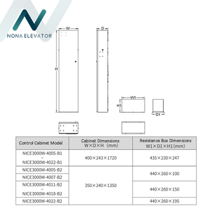 Système de commande d'ascenseur Monarch MRL NICE3000 7,5 kW 380 V – Pièces d'ascenseur pour modernisation - Product Image 3