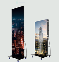 Écran d'affichage LED numérique couleur pleine haute luminosité mobile pour intérieur P1.86, écran publicitaire, garantie 3 ans, lisible en plein soleil