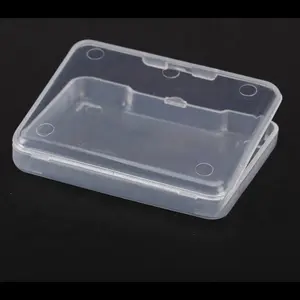 Collection Container Case Plastic Transparent Jewelry Finishing Accessories Storage Box Small Clear Store Box With Lid