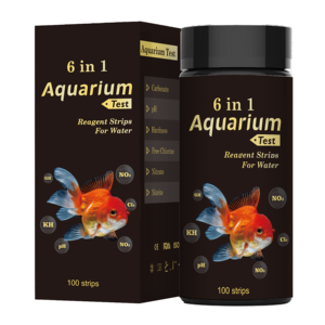 Lot de 6 bandelettes de test de qualité de l'eau en plastique de 150 ml pour <span class=keywords><strong>aquarium</strong></span>, étang, aquaculture, tortue, lézard, crevette - 1 bandelette par paquet - Product Image 1