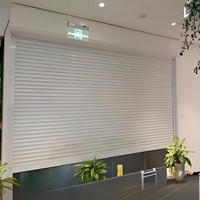 Porte à enroulement électrique en alliage d'aluminium sur mesure, porte automatique antivol pour magasin, devanture de magasin, garage, certifiée CE, sur mesure