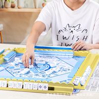 Support de jeu de mahjong, échecs et dominos de luxe en bois massif, style américain, en stock