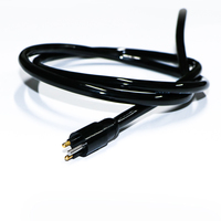 Conector de Cable Microminiatura Impermeable de 8 Pines Macho/Hembra con Revestimiento de Latón Dorado y Carcasa de Acero Inoxidable IP68 100-1500V 0-20A