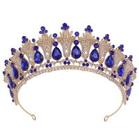 Rosa Bessie couronne de diadème de mariage diadème de princesse en cristal coiffe de bal pour filles