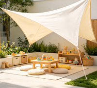 Voile d'ombrage triangulaire anti-UV pour patio, piscine, jardin, couverture d'ombrage extérieure pour pergola