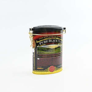 Lata de Té Personalizada con Degradado, Tapa Corona, Impresión por Estampado en Caliente, Embalaje Flexográfico OEM para Paquetes de Té Negro Ceylon Pekoe - Product Image 6
