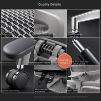Chaise de bureau ergonomique en maille pour cadres, avec support dorsal réglable en hauteur et inclinable, idéale pour le bureau à domicile – Vente en gros