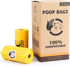 Custom Printed Logo Eco Friendly 100% Biodegradable Dog Poop <b>Bags</b> <b>Compostable</b> - Product Image 1