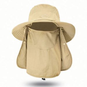 Outdoor Sun-protected Fisherman Hat Uv-<b>proof</b> Quick-drying Foldable Waterproof Fisherman Bucket Hat With String - Product Image 6