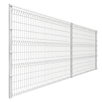 Clôture en treillis métallique 3D pour ferme, 6 pieds, résistante à la corrosion, panneau de treillis soudé enduit de PVC écologique, clôture pour bétail, construction