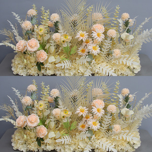 Arrangiamento fai da te decorazione ad arco per feste ad <span class=keywords><strong>angolo</strong></span> evento Runner sfondo per palcoscenico blu fiori artificiali fila matrimonio floreale - Product Image 5
