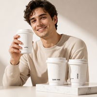 Gobelets en papier doublés PLA – Vente en gros pour export, commandes pour bureaux, hôtels, événements, service café, thé, jus, boissons événementielles