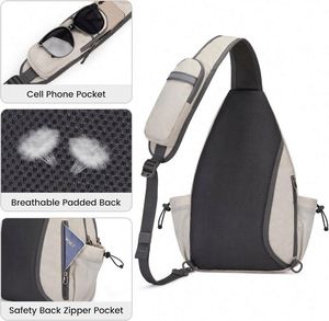 Free sample travel <b>backpack</b> Crossbody <b>Sling</b> <b>Backpack</b> for pickleball tennis racket ball sports bag for pickleball - Product Image 3