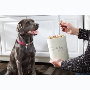 Popüler <span class=keywords><strong>Pet</strong></span> aksesuarları köpek bakımı kavanoz seramik ve ahşap <span class=keywords><strong>Pet</strong></span> gıda depolama şişesi <span class=keywords><strong>Pet</strong></span> kullanımı için - Product Image 5