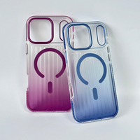 JOYPORODO B499 Coque de protection magnétique antichoc en PC+TPE ondulé de haute qualité avec coussin d'air pour iPhone 18 17 16 Pro Max
