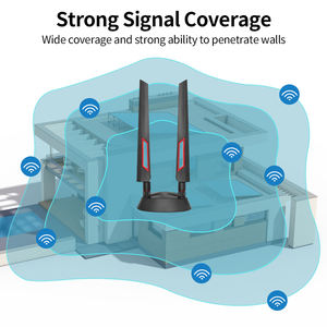 Dual frequency antenna router external folding glue stick antenna with Magnetic Base 2-in-1 2.4/<b>5G</b> WiFi6 Antenna Kit - Product Image 4