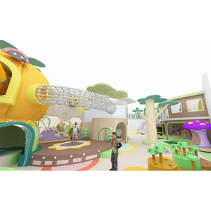 Parc d'attractions sur le thème des plantes, aire de jeux pour enfants, équipement de jeux doux avec fosse à balles et fonction d'escalade - Product Image 5