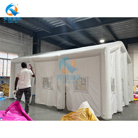 Tente hermétique gonflable et étanche OEM pour le camping en plein air, tente commerciale étanche à l'air, tunnel, grand mât d'air pour les salons professionnels