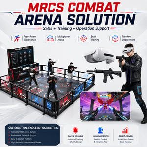 Machine de jeu de tir <span class=keywords><strong>VR</strong></span> 9D 360°, simulateur d'arcade MRCS, construction en acier et fibre de verre, plateforme stable, résistant à l'usure - Product Image 1