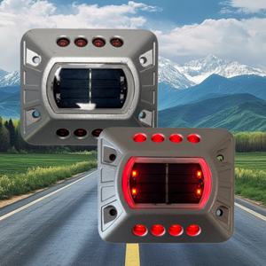 ソーラーキャットアイ反射型道路標識、上下両面発光、常時点灯LED舗装安全ソーラーロードマーカー、スタッドサプライヤー - Product Image 4