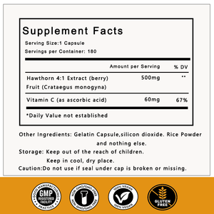 Capsules d'extrait de baies d'aubépine en marque blanche OEM, fabrication sur mesure, formule personnalisée, complément alimentaire - Product Image 2