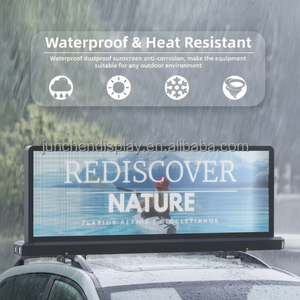 Offre Spéciale contrôle sans fil extérieur d'affichage mené par dessus de taxi de P2.96mm avec l'écran mené supérieur de voiture de Wifi GPS - Product Image 1