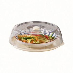 Couvre-aliments en plastique transparent avec protection anti-poussière et anti-insectes, plaque de préparation pour fruits et légumes, idéale pour le stockage au réfrigérateur - Product Image 3