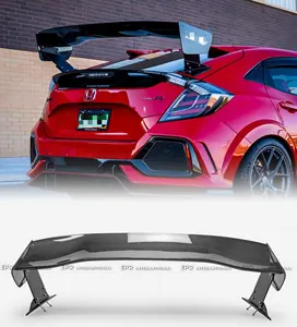 (USA Local ) Fits Civic TypeR FK7 FK8 VTX2V Rear GT Spoiler Carbon spoiler GT wing (Dry carbon legs)