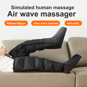 PAKISS OEM ODM Masseur de jambes électrique à compression d'air, enveloppant intégral avec fermeture éclair, pour pieds, mollets et cuisses, avec sacs d'air et intensité réglable, vente en gros - Product Image 6
