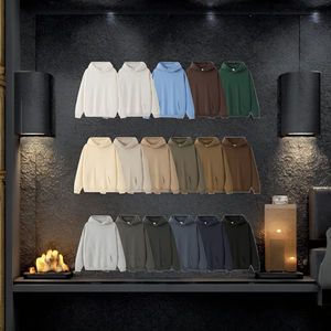 Conjunto de Sudadera con Capucha y Pantalones Deportivos Personalizados de 350G, Estilo Regular, Unisex, de Alta Calidad, Talla Grande, Felpa Francesa de Algodón, para Otoño - Product Image 2