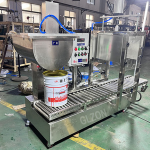 Machine de remplissage quantitative de boîtes d'huile végétale/peinture/résine/durcisseur entièrement automatique avec machine de capsulage 5-30L - Product Image 6