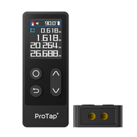 ProTap D1 Télémètre laser 3-en-1, télémètre laser haute précision 60M avec niveau laser à ligne croisée