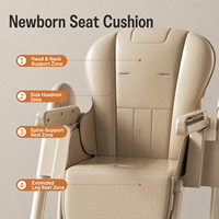 Chaise haute bébé pliable moderne et pratique en acier inoxydable, réglable, multifonctionnelle pour salon, salle de bain, chambre à coucher