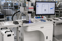 Machine de gravure laser UV JUNFEI 355nm 3W 5W 10W, lumière bleue, sans dommages thermiques, marqueur laser pour plastique, verre, PCB, céramique, code QR