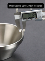 Bol conique en acier inoxydable 304, bol à salade doré/argenté, bol à sauce coréenne pour barbecue, bol à dessert/nouilles en métal pour restaurant