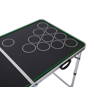 Hot Bán Ngoài Trời Bia Bảng Trong Nhà Bên Ngoài Trời Các Sự Kiện Tùy Chỉnh Nhôm 8ft Gấp Bia <span class=keywords><strong>Pong</strong></span> Bảng Cho Với Cup Lỗ - Product Image 3