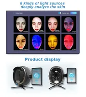 2027 Mesin Analisis Kulit Wajah Portabel Profesional 3D Tech Wood Lamp Magic Mirror Skin Analyzer 2024 CE