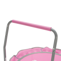 Trampoline pour enfants Tianxin personnalisé rose avec poignée en U, tissu en cuir PU, tapis haute élasticité, mini trampoline de fitness pour les sports d'intérieur