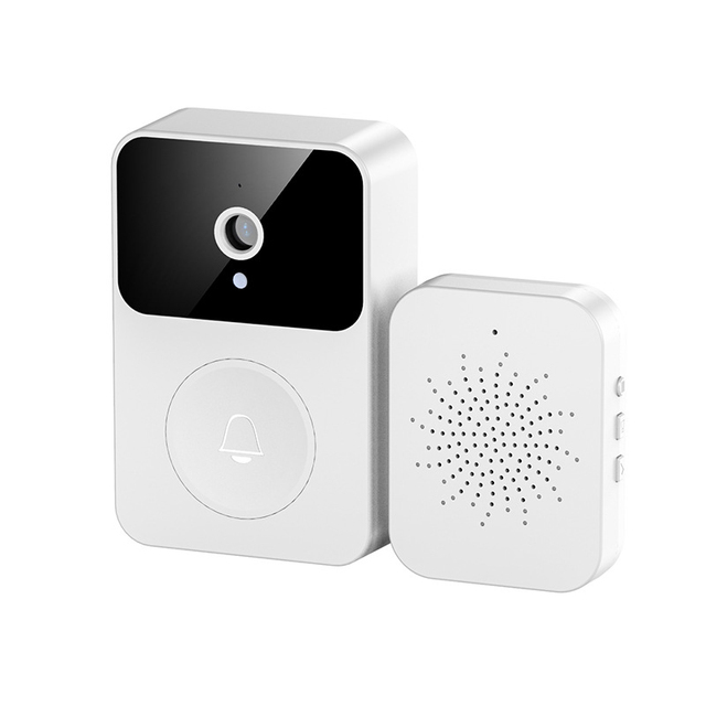 Night Vision Smart Security Doorbell with Camera 480P HD App-Controlled Household Use Wireless WiFi Monitor