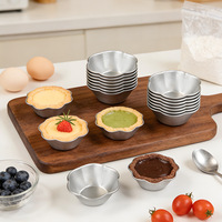 Moule à mini-gâteaux hexagonal en alliage d'aluminium de qualité alimentaire, antiadhésif, écologique et réutilisable, pour muffins DIY, vente en gros