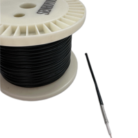 Factory outlet kabel koaksial RG6 RG8 RG59 RG213 RG214 untuk TV CCTV CATV kamera Audio 75 Ohm kabel Coaxl