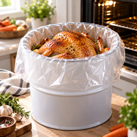 Grands sacs de cuisson pour dinde, résistants à la chaleur, transparents, pour poulet, viande, volaille, emballage alimentaire