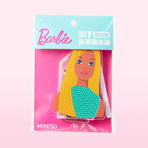 MINISO <span class=keywords><strong>Barbie</strong></span> Shining Daylight Series DIY Flash Diamond Painting Ornament Blonde Redhead Brunette Llavero Colgante - Product Image 4