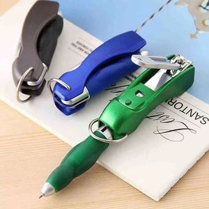 Stylo multifonction personnalisé pour l'école, le bureau et la publicité, avec coupe-ongles, porte-clés, stylo à bille pliable personnalisé avec coupe-ongles - Product Image 3