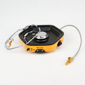 Fornello a Gas pieghevole portatile Mini leggero bruciatore esterno per cucinare senza sforzo in campeggio escursioni e avventure di viaggio - Product Image 1