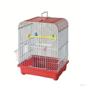 En çok satan taşınabilir kuş kafesi büyük boy dayanıklı Metal kuş kafesi ucuz asılı Pet taşıyıcılar yetiştiriciliği - Product Image 4