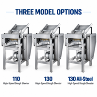Machine à pâtes électrique professionnelle robuste en acier inoxydable, automatique, pour la préparation de nouilles et le roulage de pâte, idéale pour les restaurants et cuisines.